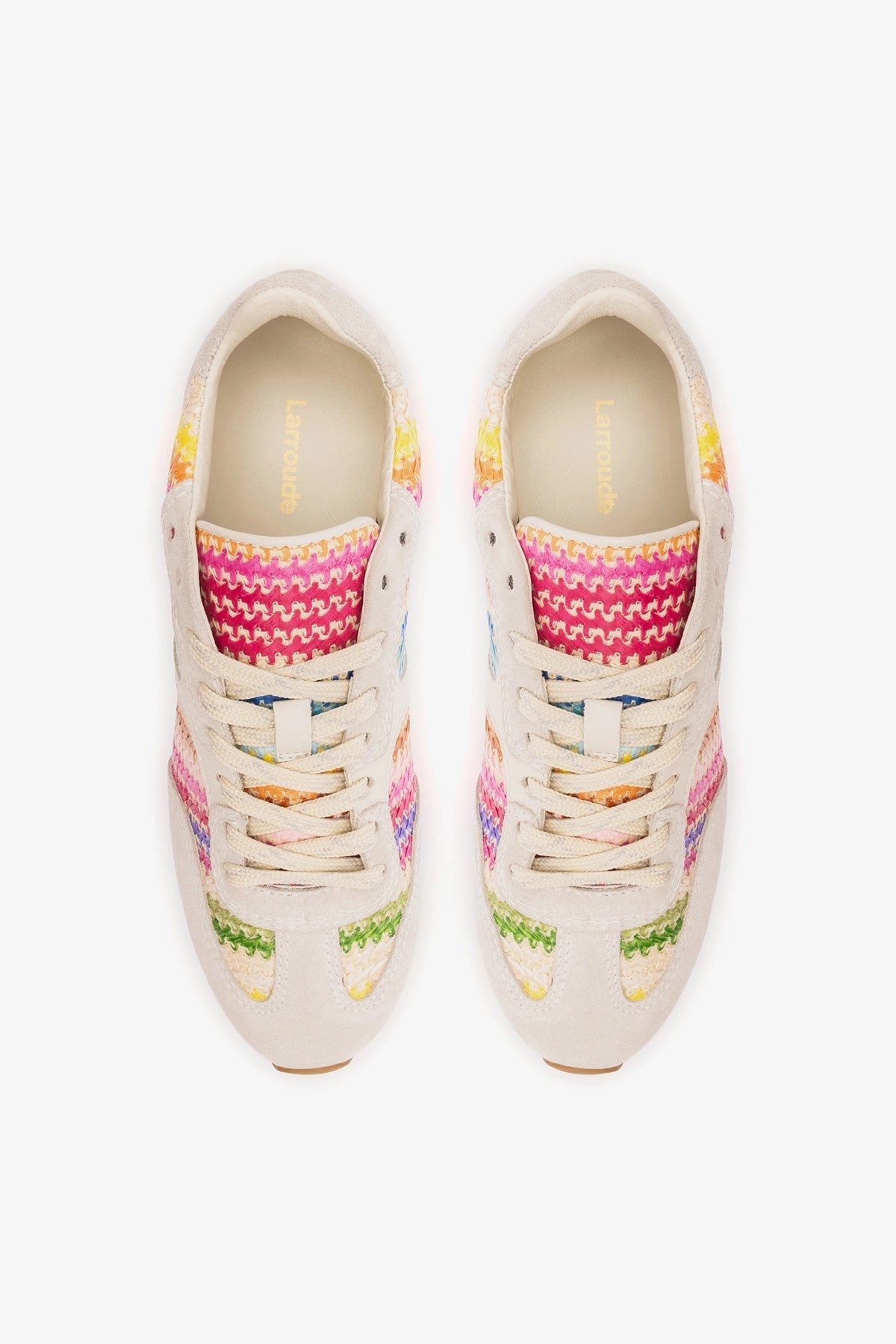 Stella Sneaker Rainbow Raffia - Larroude