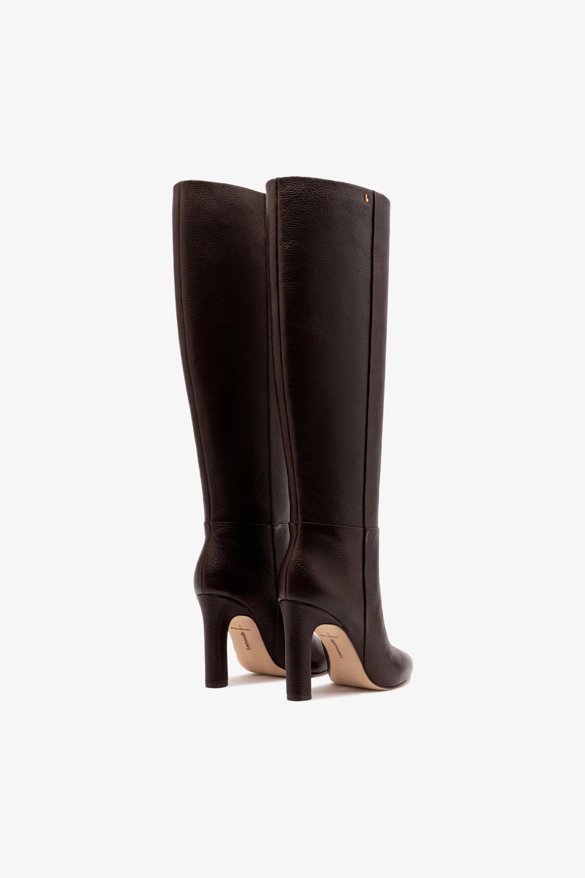 Cindy Hi Boot In Brown Leather - Larroude