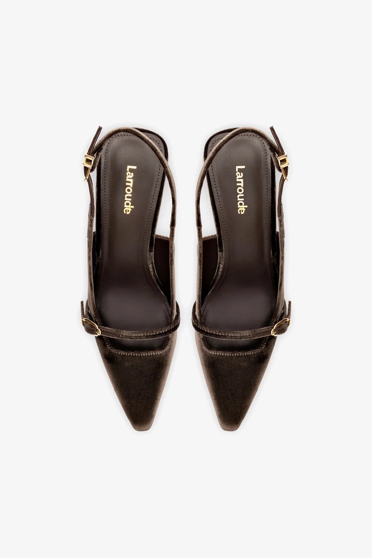 Ines Pump In Expresso Velvet - Larroude