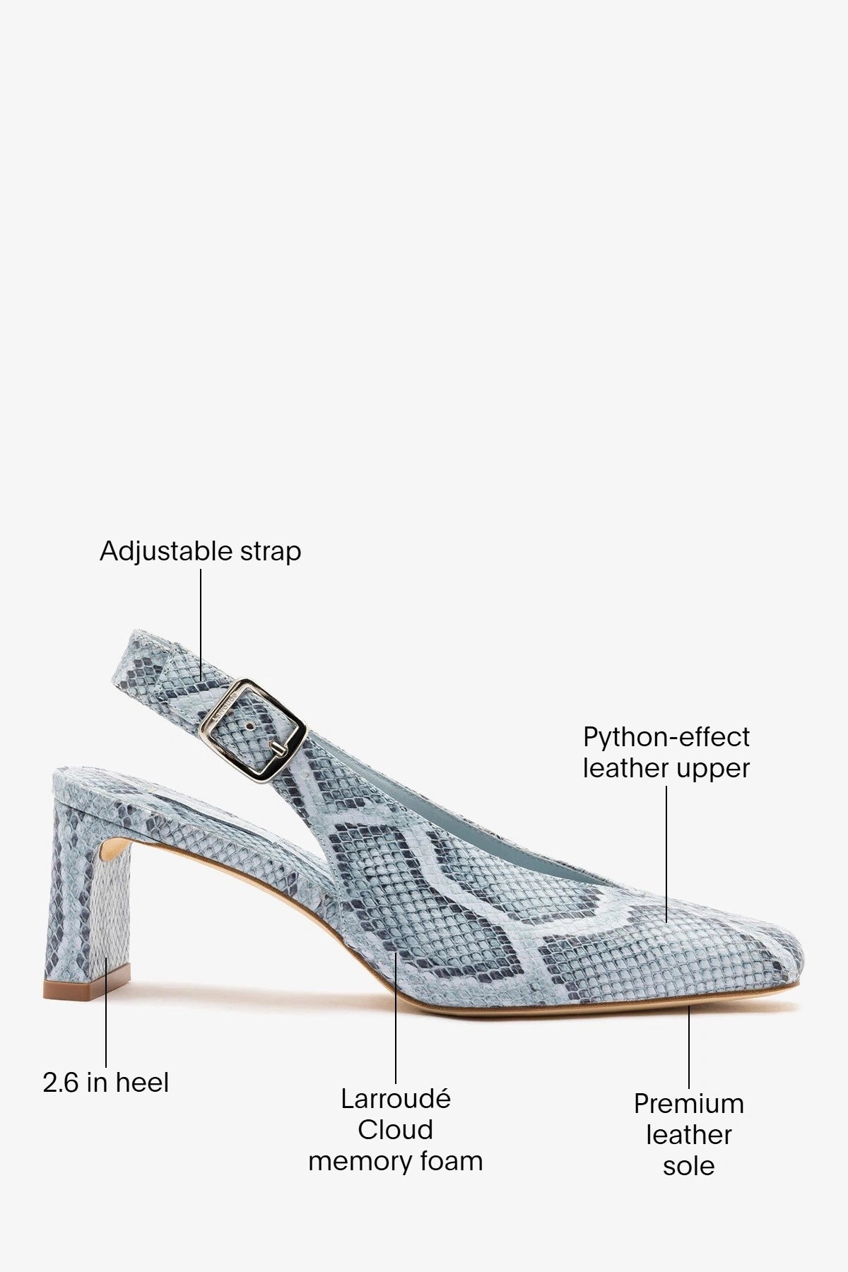 Katie Pump Maya Python Leather - Larroude