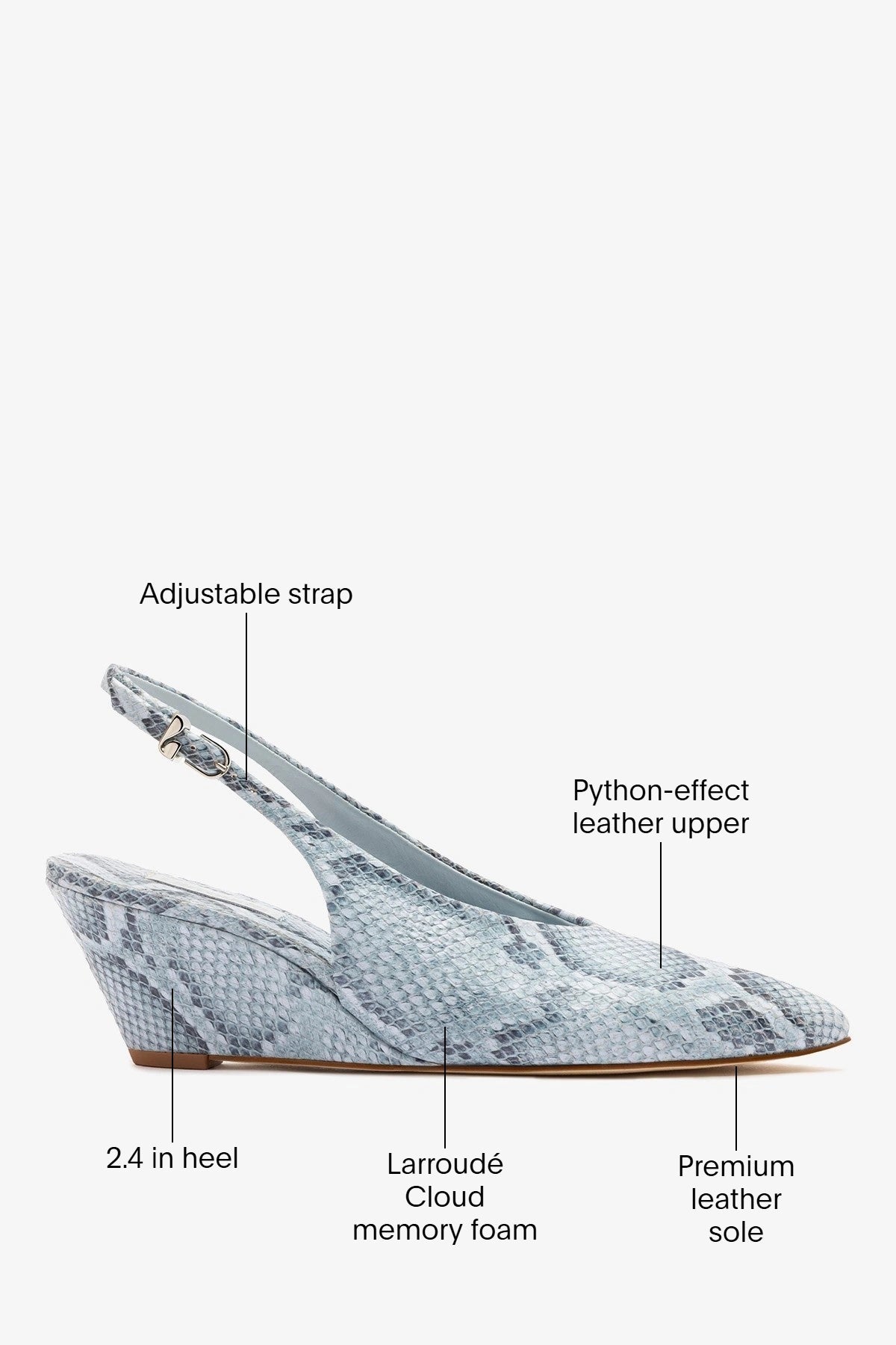 Loulou Pump Maya Python Leather - Larroude