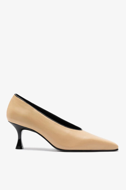Cambon Pump Sand Leather - Larroude