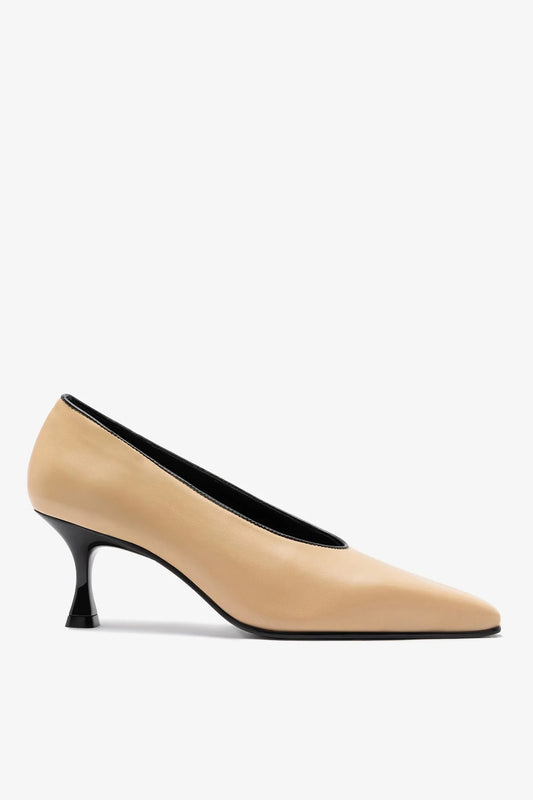 Cambon Pump Sand Leather - Larroude