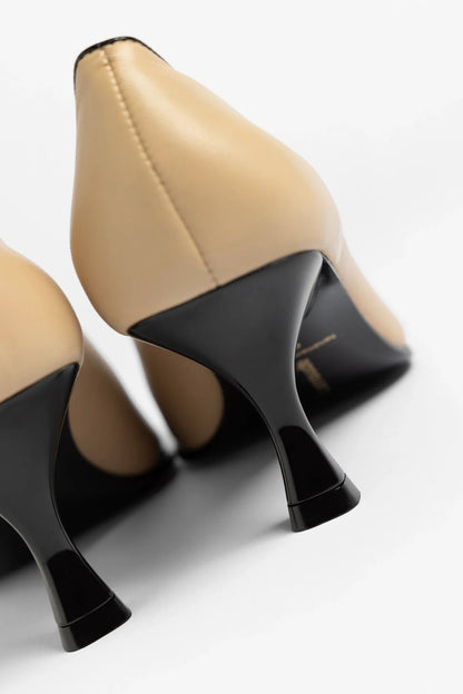 Cambon Pump Sand Leather - Larroude