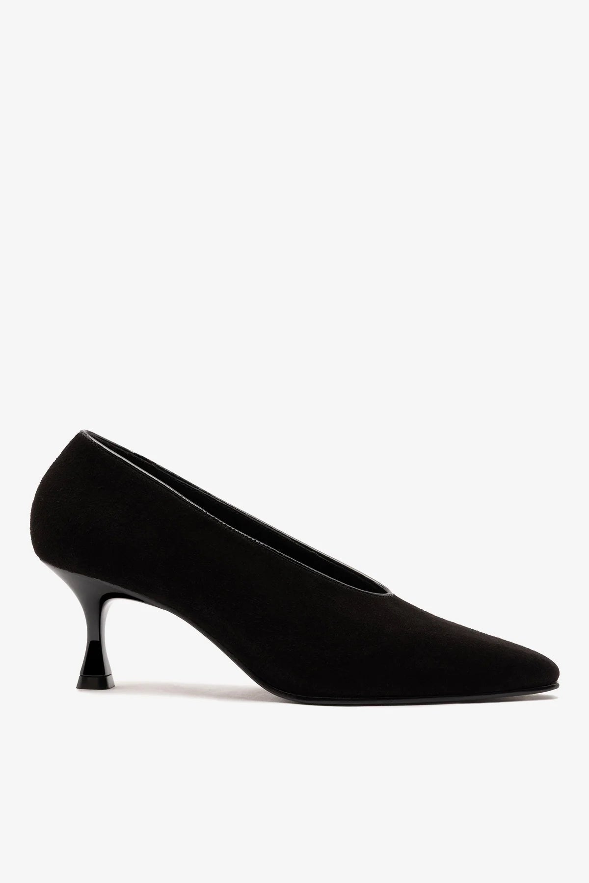 Cambon Pump Black Suede - Larroude