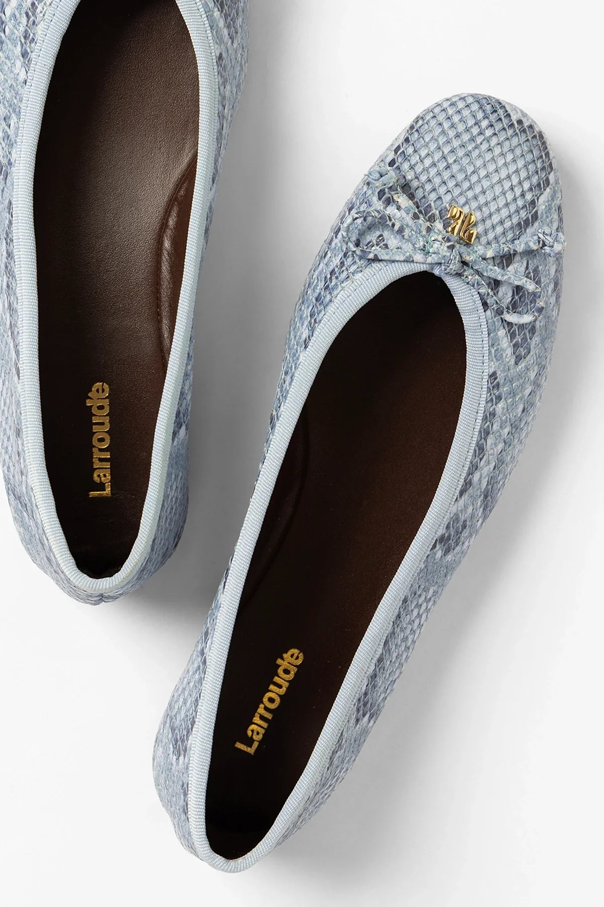 Pavlova Ballet Flat Maya Python Leather - Larroude