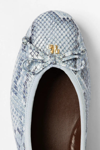 Pavlova Ballet Flat Maya Python Leather - Larroude