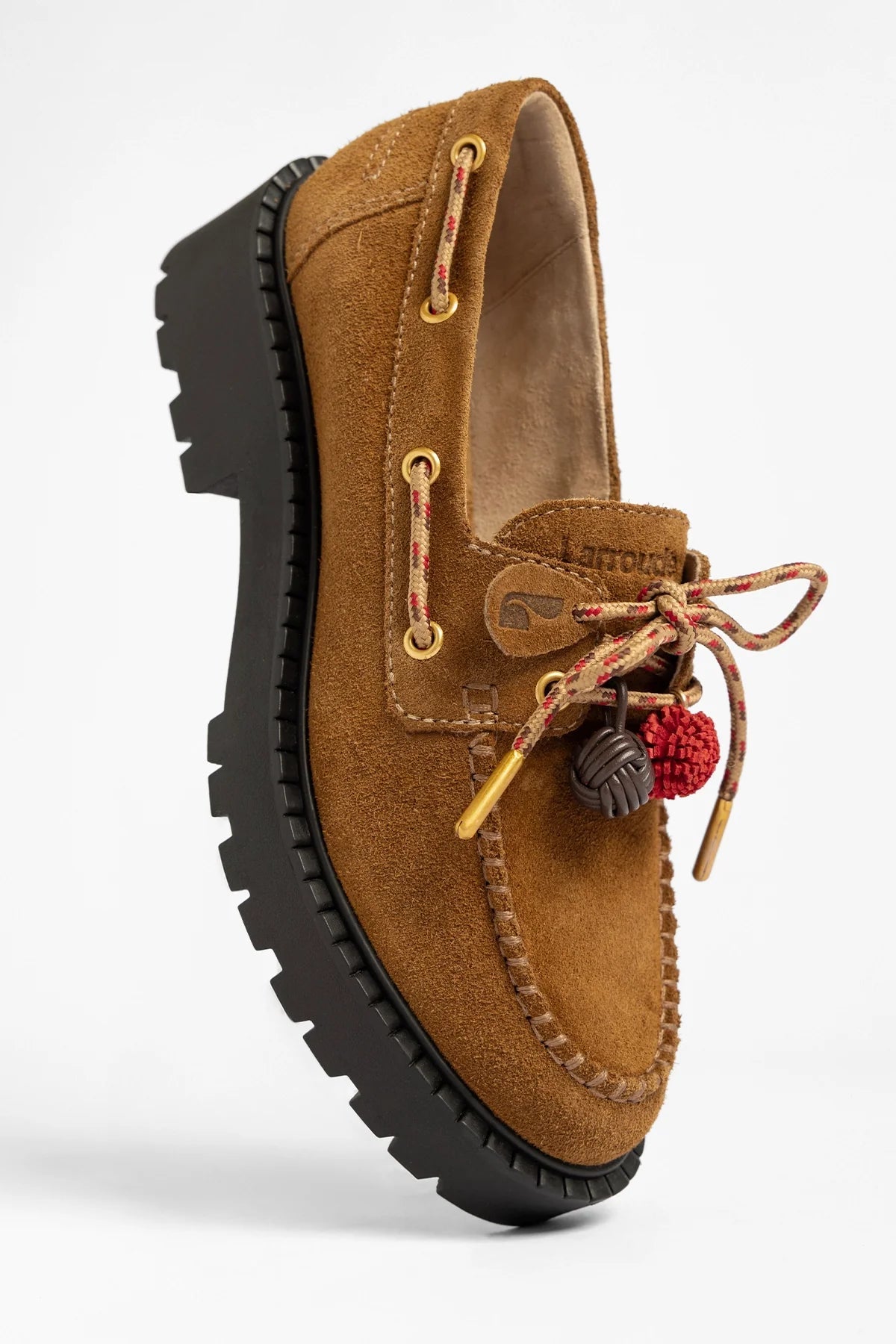 Cyprus Lugsole Loafer Russet Suede - Larroude