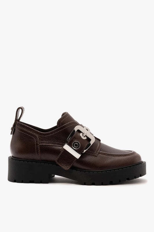 Stewart Lugsole Loafer Brown Leather - Larroude