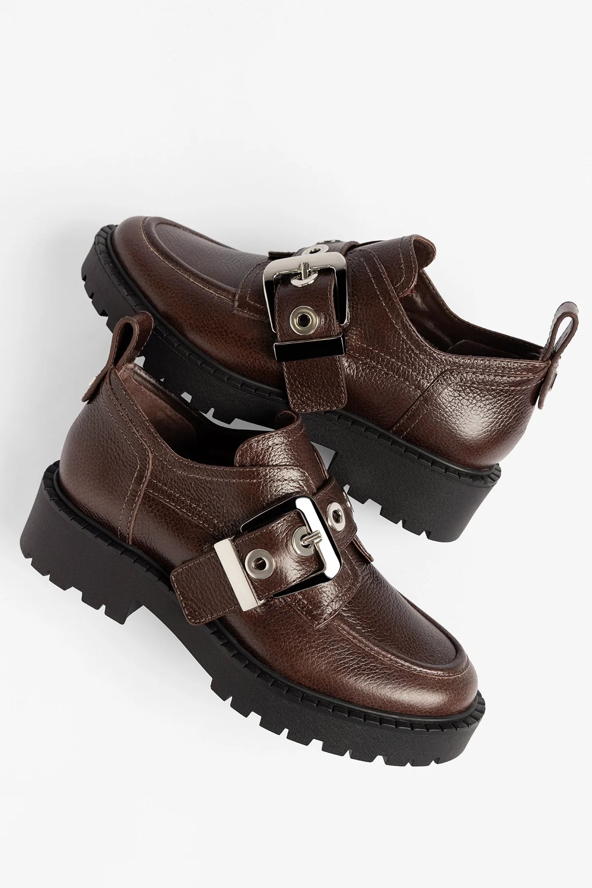 Stewart Lugsole Loafer Brown Leather - Larroude