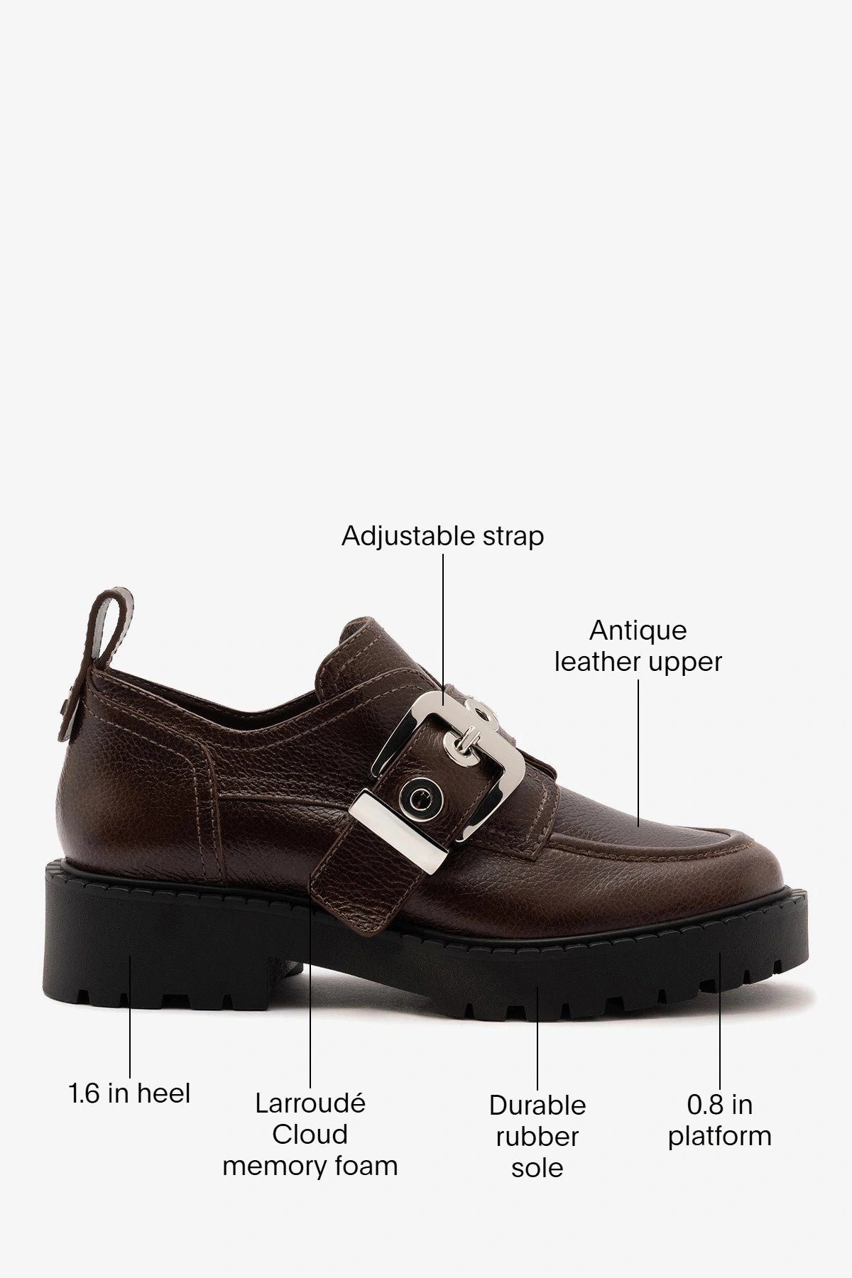 Stewart Lugsole Loafer Brown Leather - Larroude