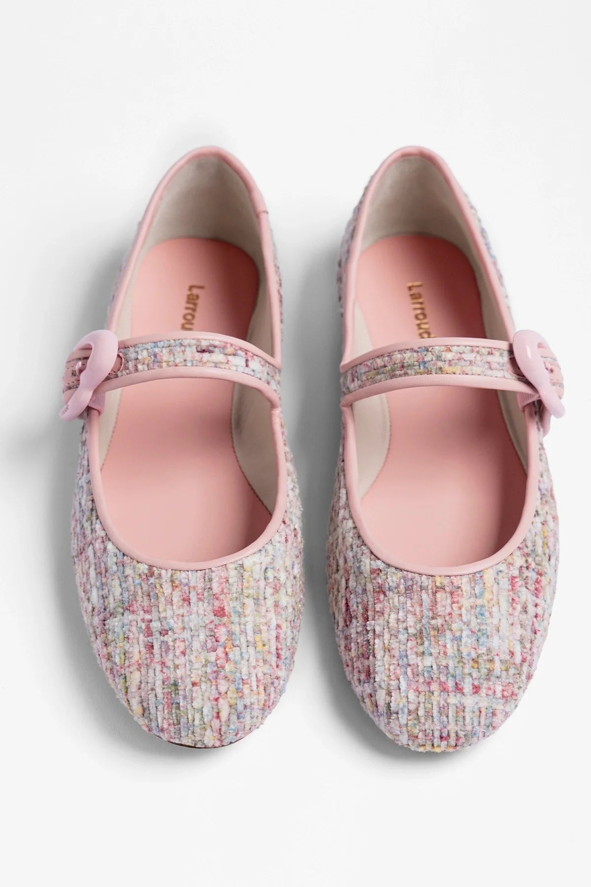 Verona Ballet Flat Tulip Printed Tweed - Larroude