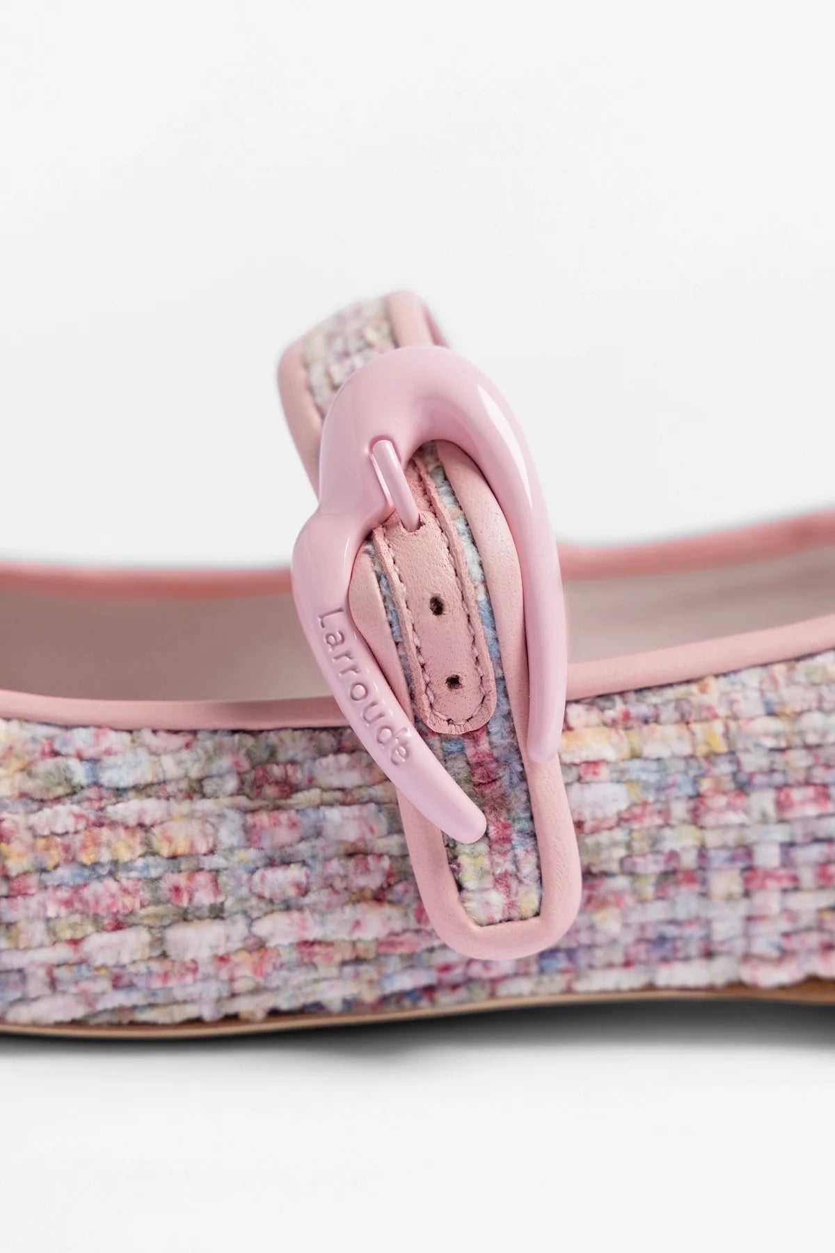 Verona Ballet Flat Tulip Printed Tweed - Larroude