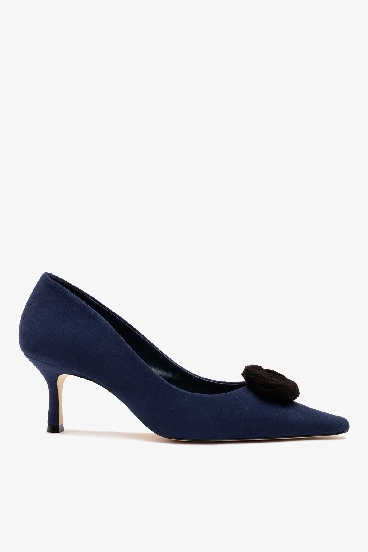 Carine Low Pump Indigo Leather - Larroude