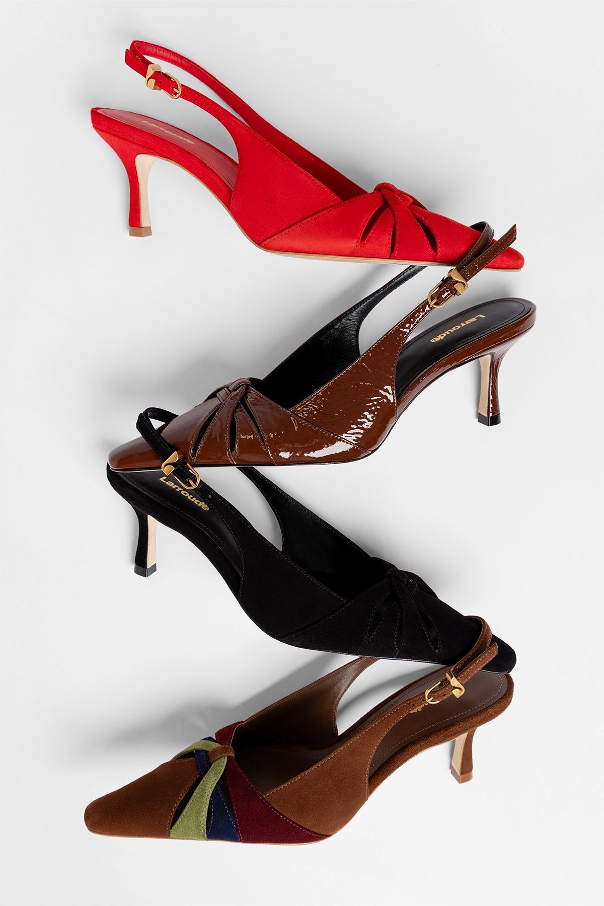 Kirstin Pump Black Suede - Larroude