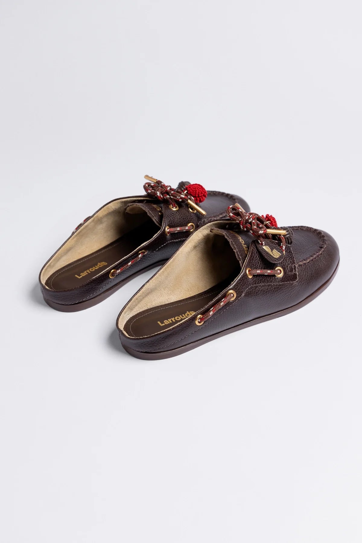 Cyprus Mule Brown Leather - Larroude