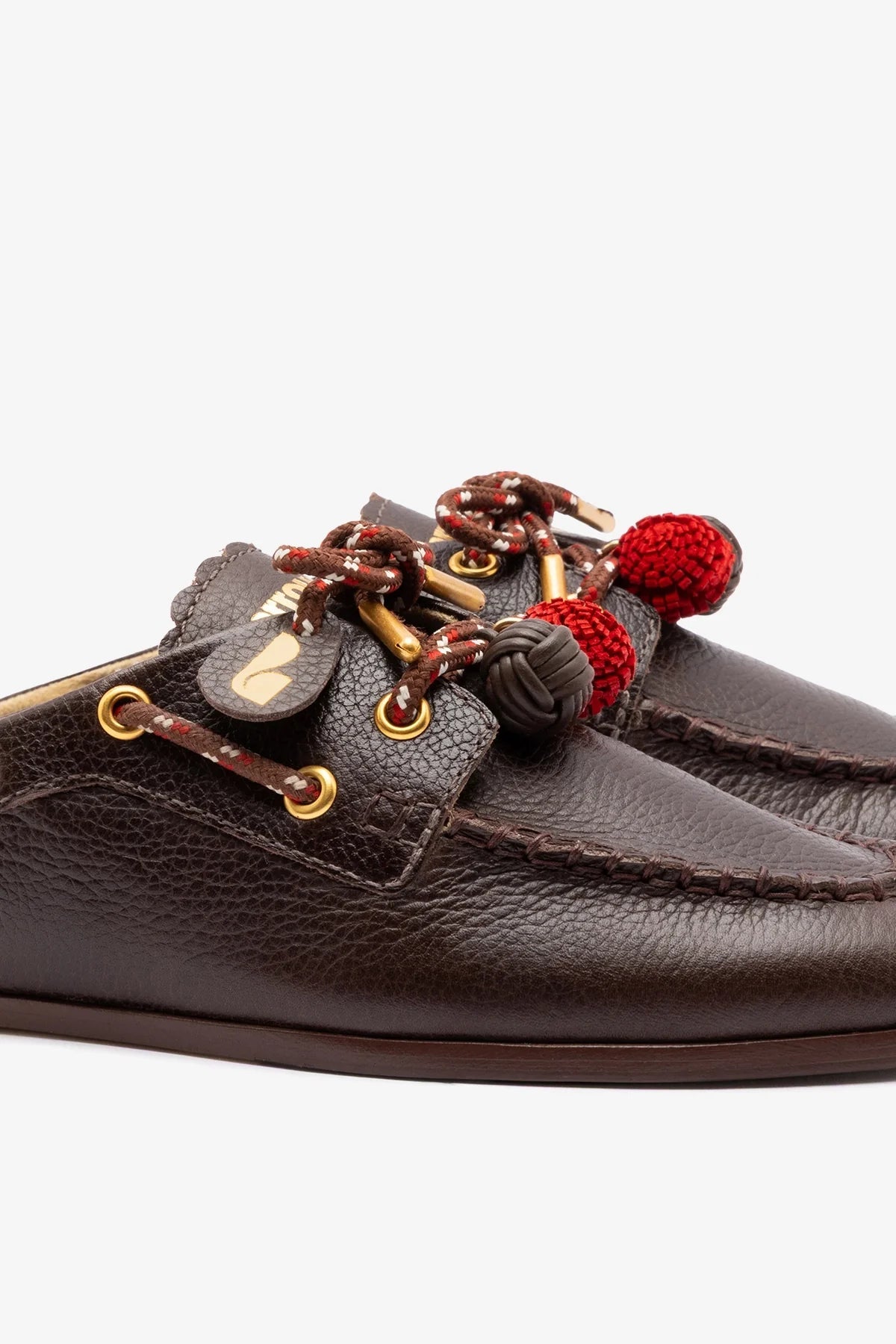 Cyprus Mule Brown Leather - Larroude