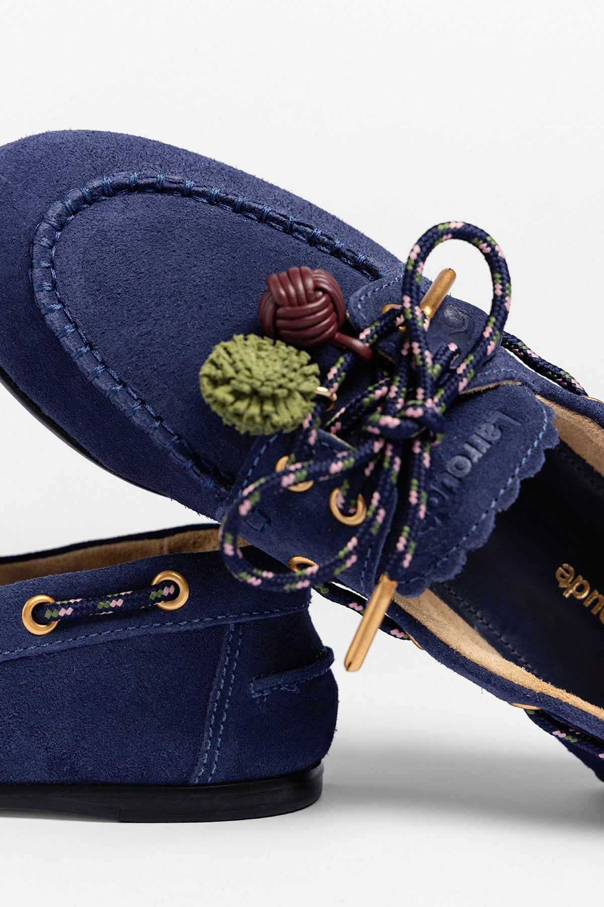 Cyprus Boat Shoe In Navy Suede - Larroude