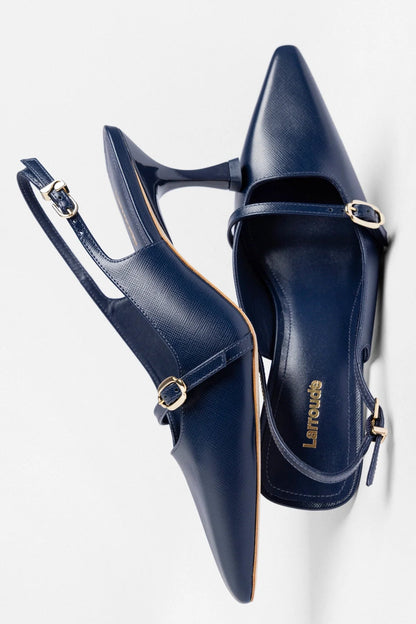 Ines Pump Indigo Leather - Larroude