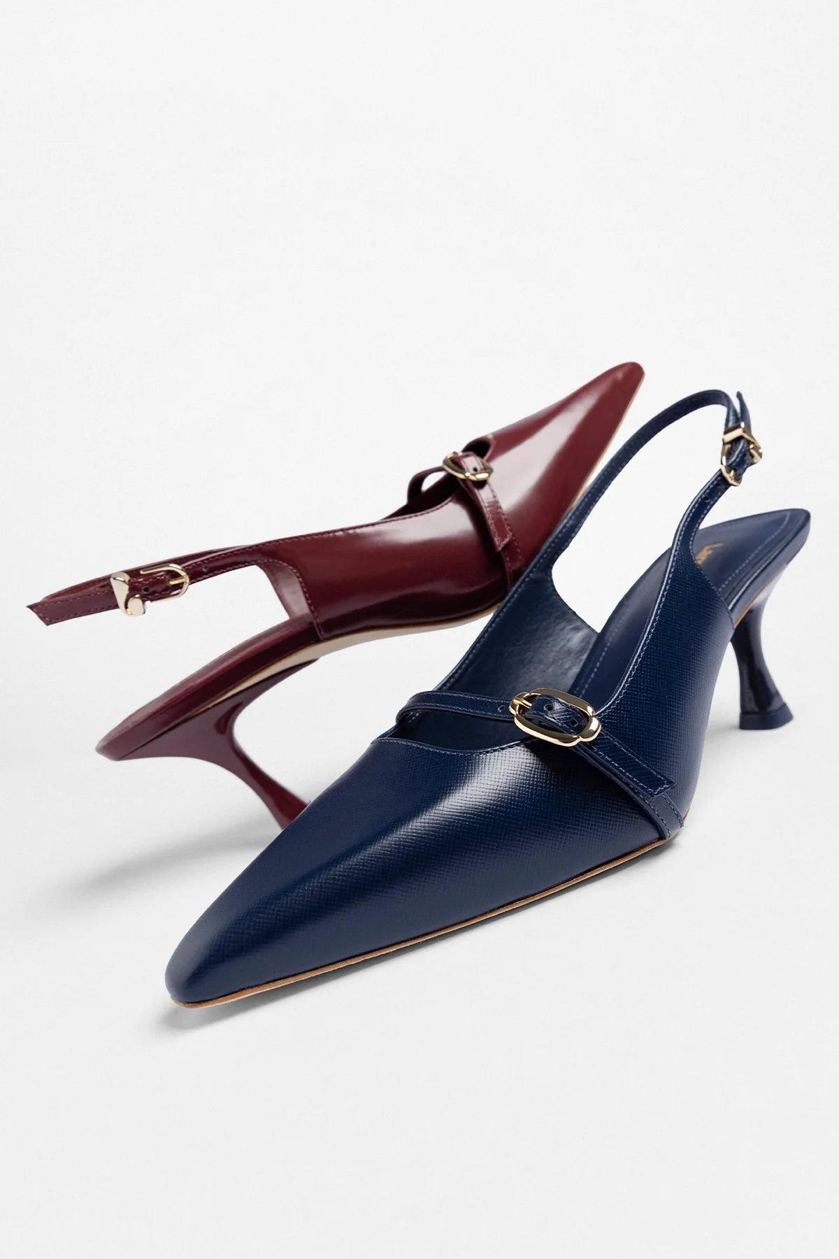 Ines Pump Indigo Leather - Larroude
