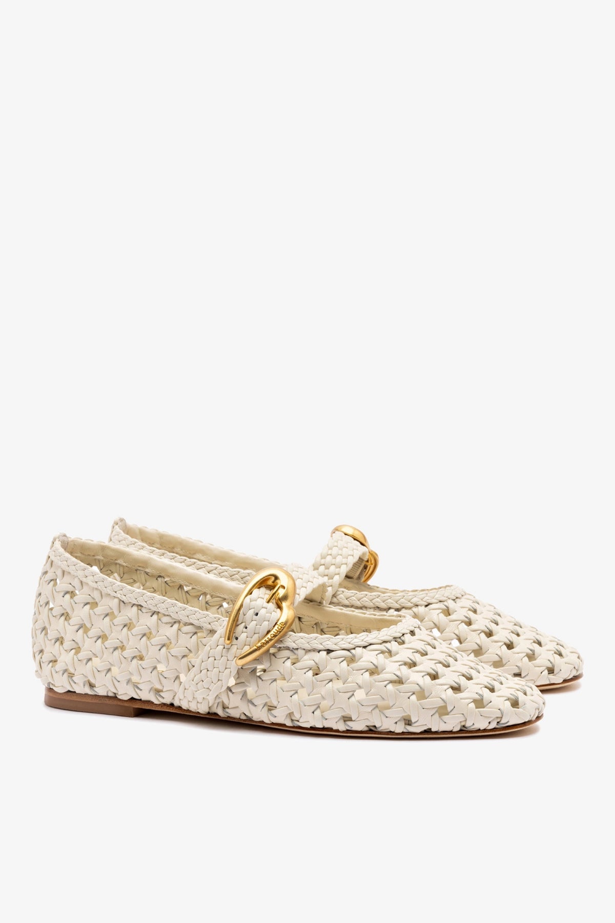 Verona New Macrame In Ivory Leather - Larroude