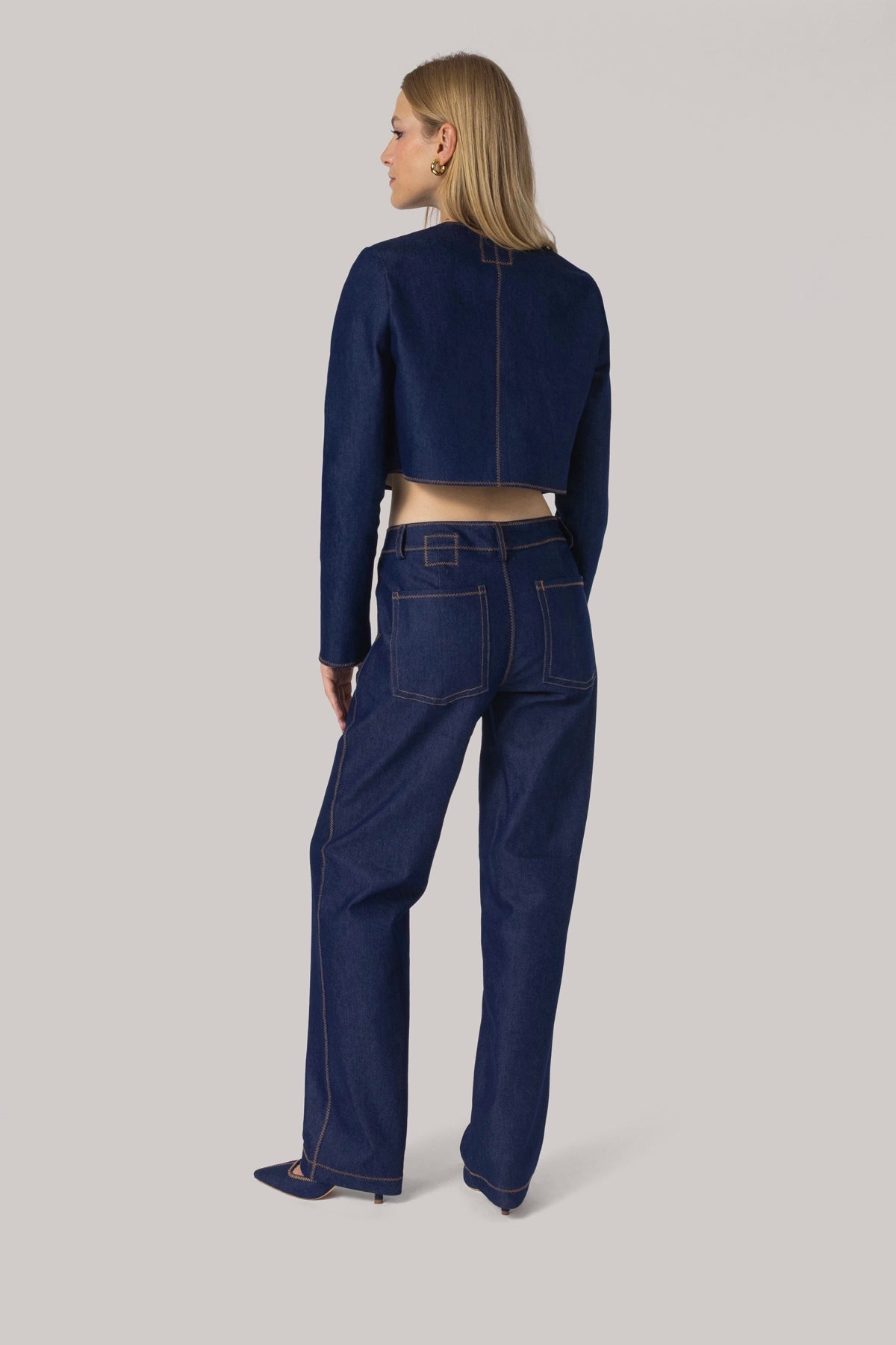 Carola Pant Blue Denim - Larroude