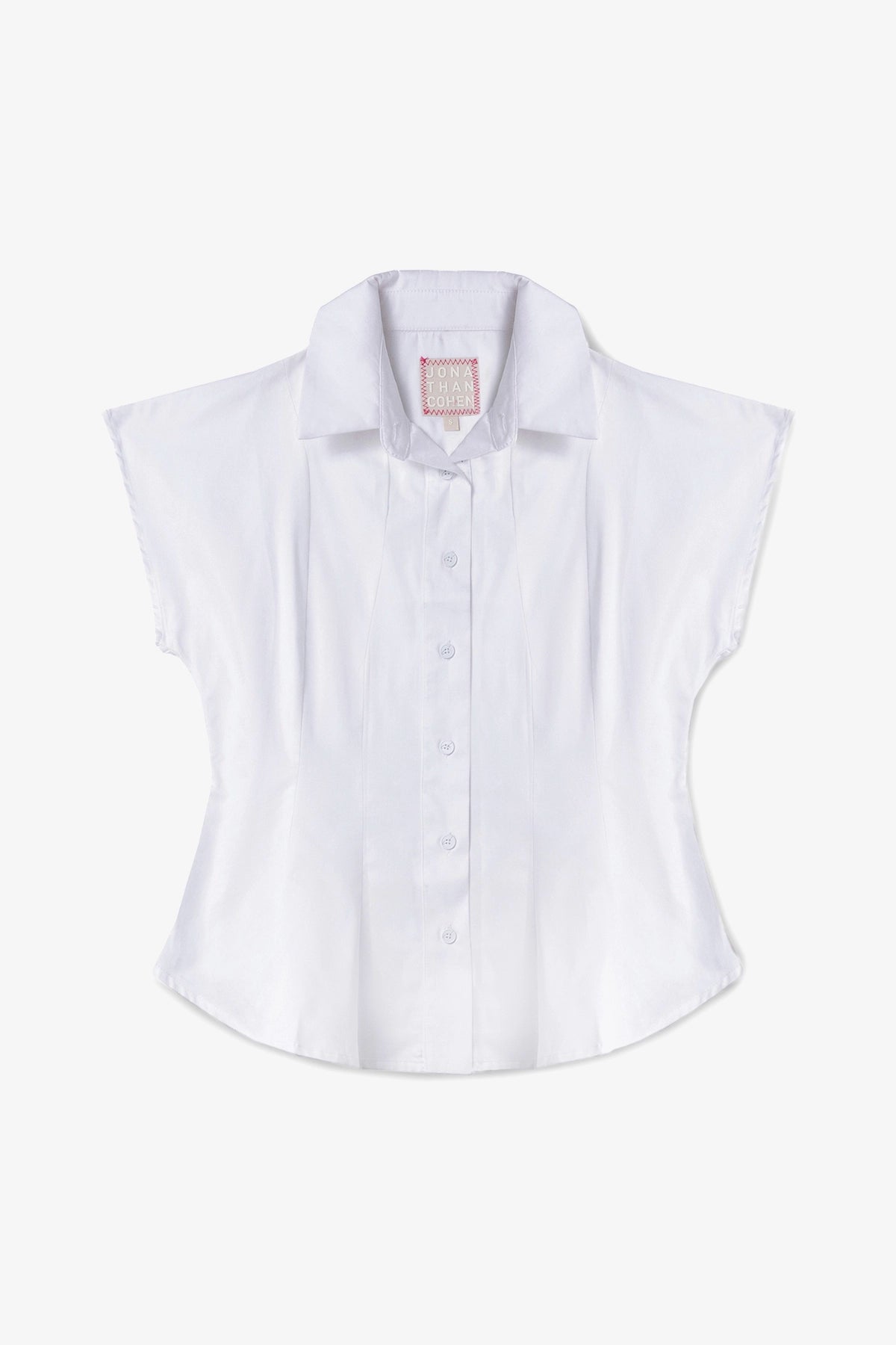 Jules Shirt White Percale - Larroude