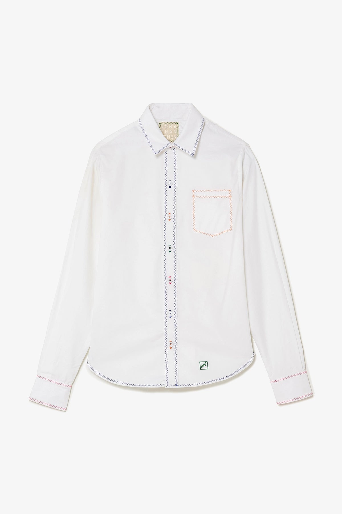 Layla Buttondown Shirt In White Percale - Larroude
