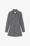 Black and White Striped Cotton