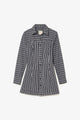 Black and White Striped Cotton