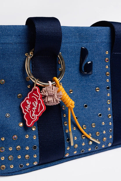 Americana Tote Bag Blue Denim - Larroude