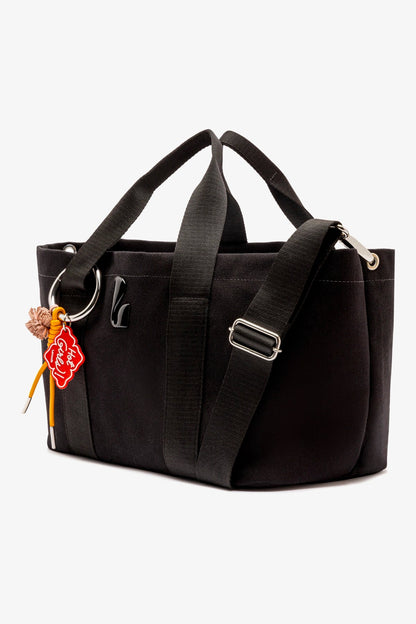 Americana Tote Bag In Black Denim - Larroude