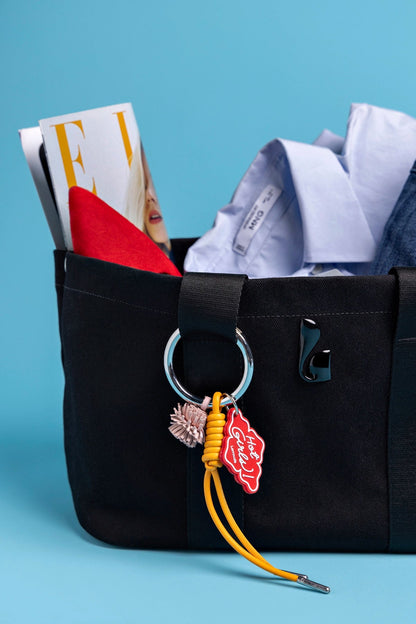 Americana Tote Bag In Black Denim - Larroude