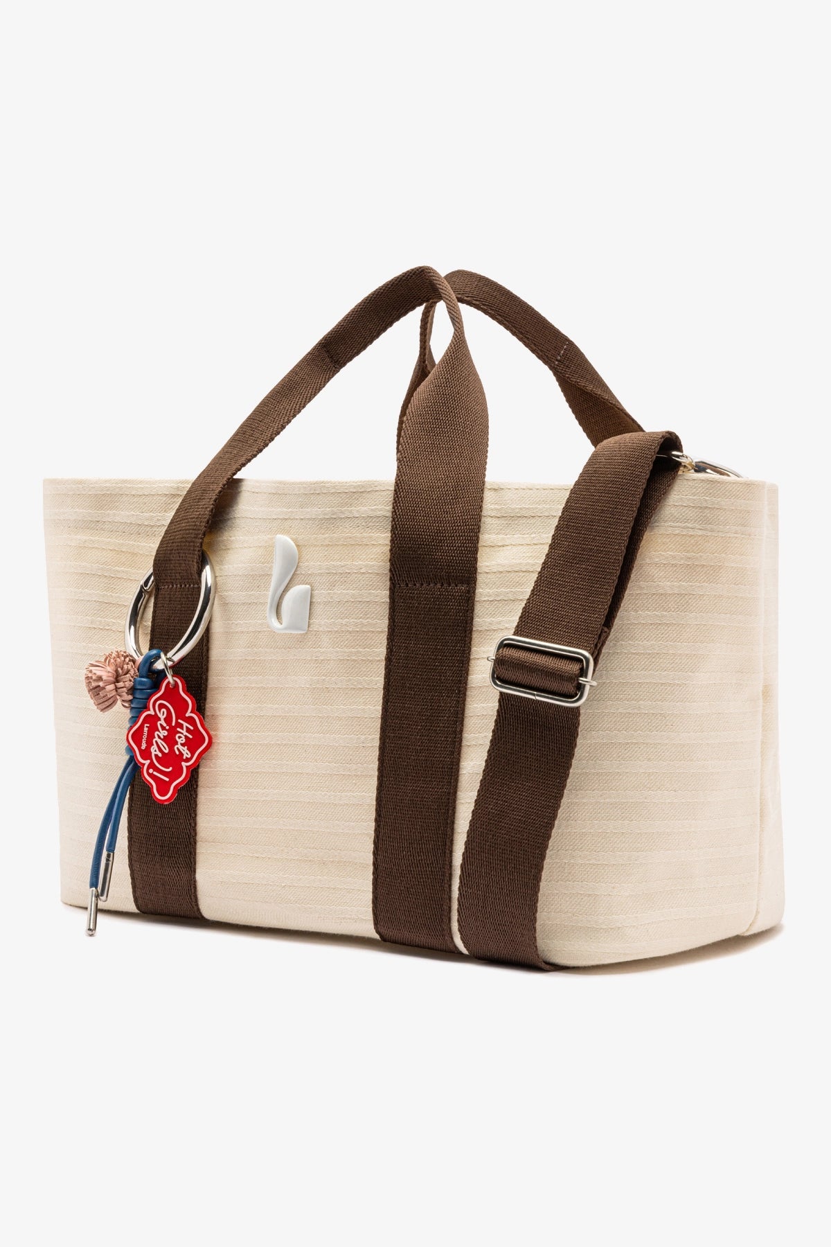 Americana Tote Bag In Ivory Awning Stripe - Larroude