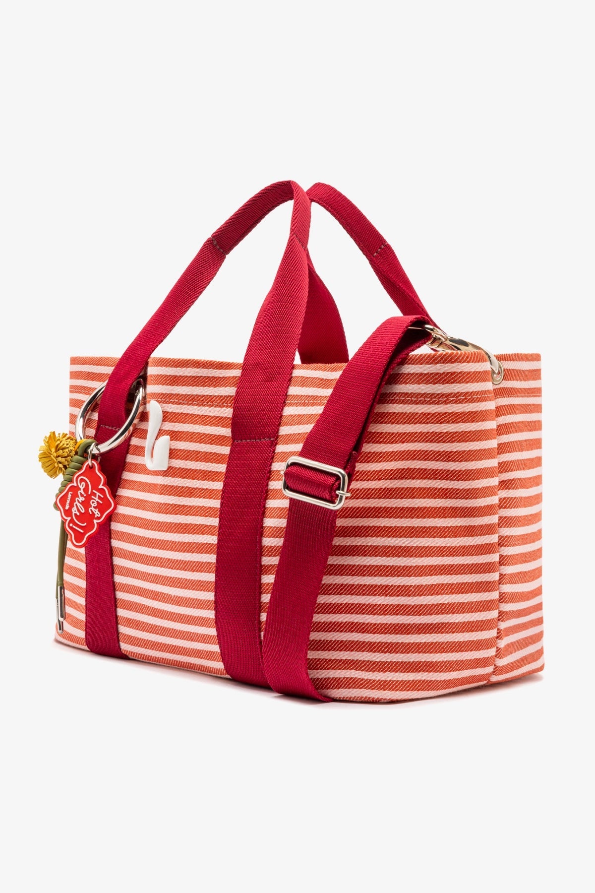 Americana Tote Bag In Tulip Awning Stripe - Larroude