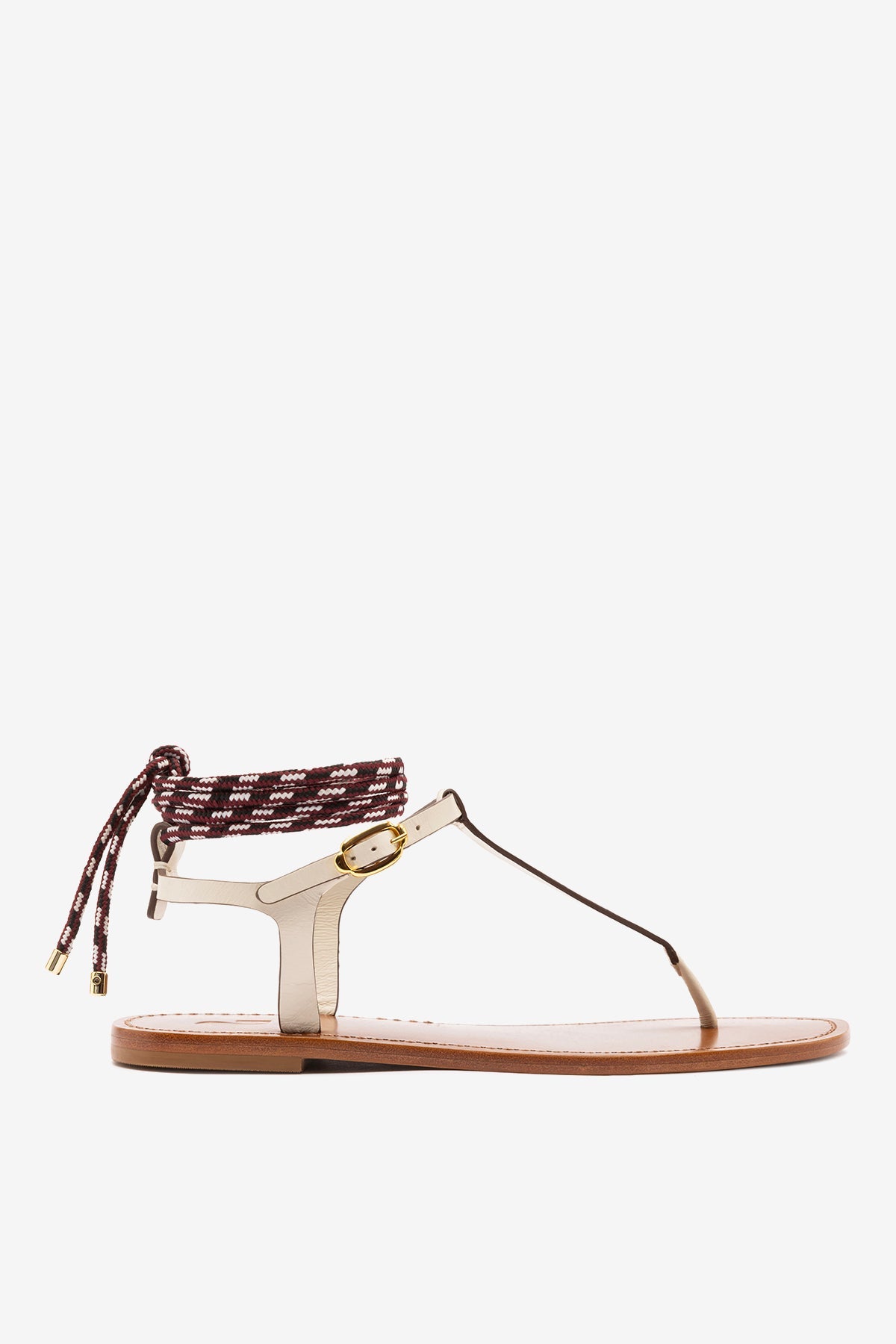 Gipsy Sandal In Ivory Vegetale Leather - Larroude