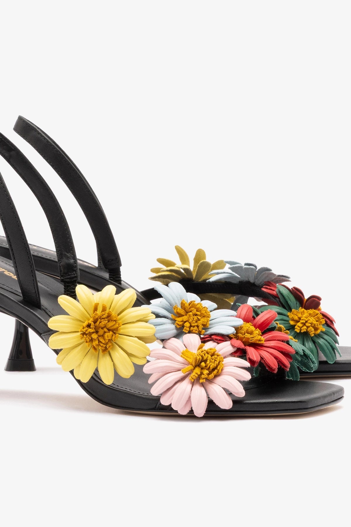 Fiore Sandal Black Leather - Larroude
