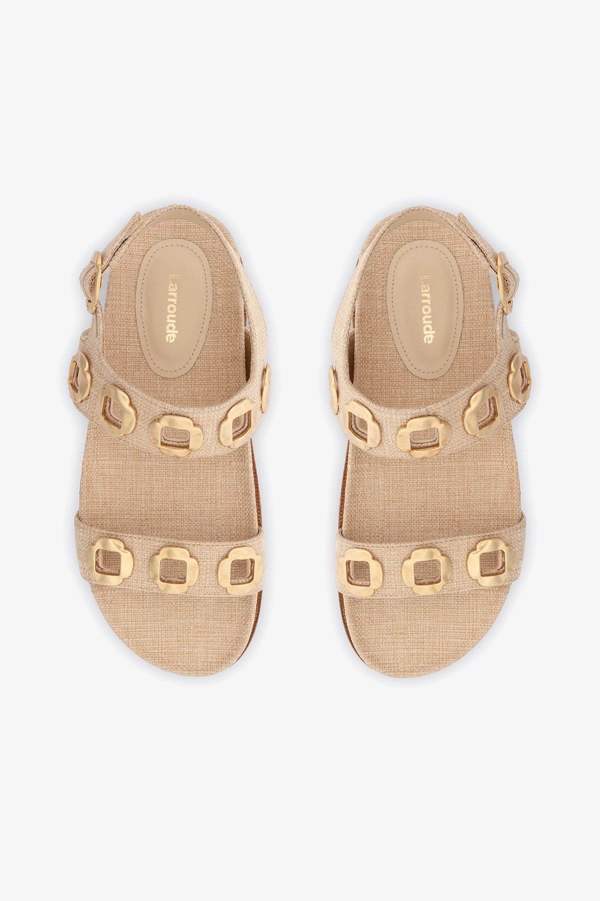 Milan Sport Sandal In Beige Raffia - Larroude