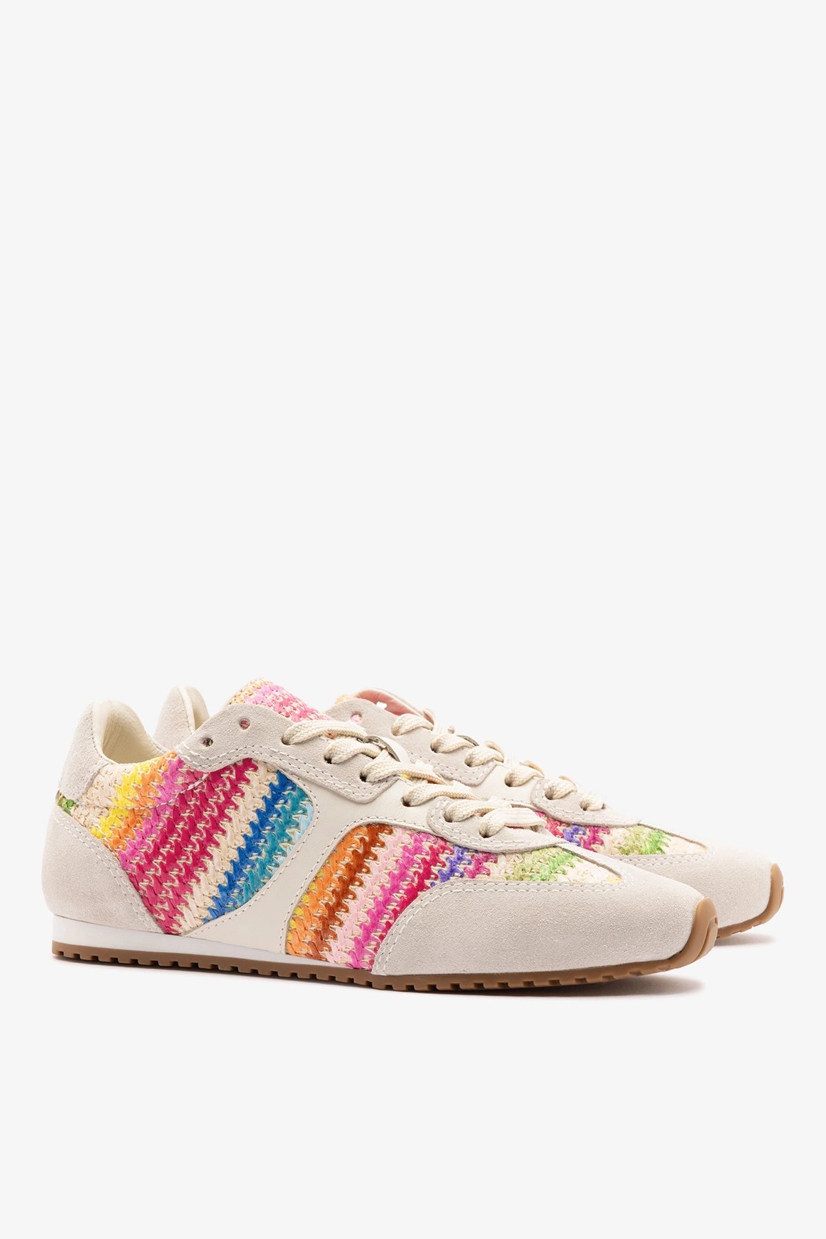 Stella Sneaker Rainbow Raffia - Larroude