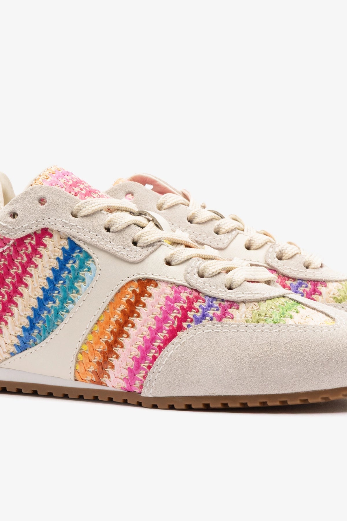 Stella Sneaker Rainbow Raffia - Larroude