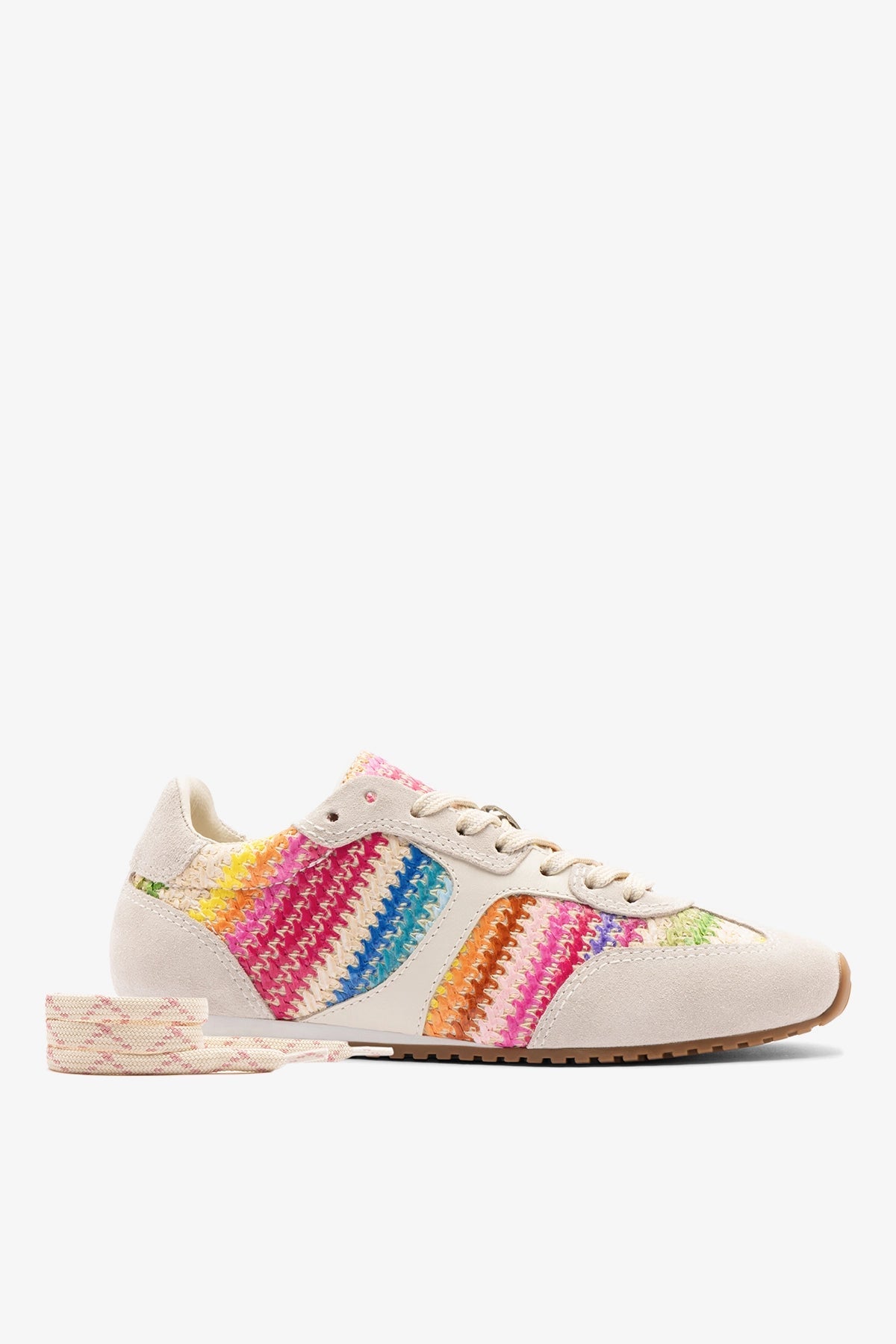 Stella Sneaker Rainbow Raffia - Larroude
