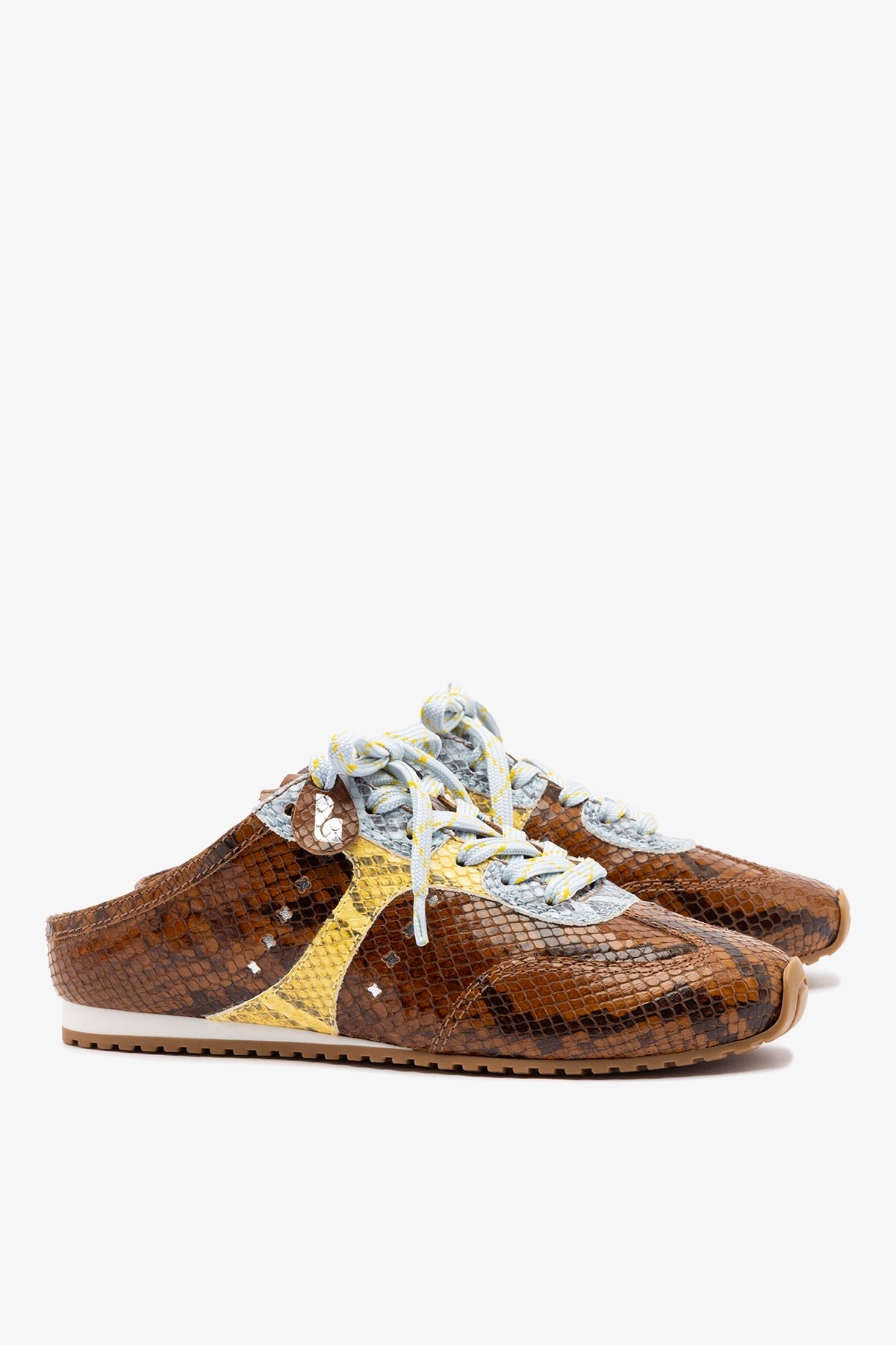 Stella Mule In Python Printed Leather - Larroude