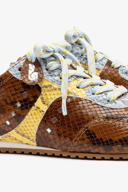 Stella Mule In Python Printed Leather - Larroude