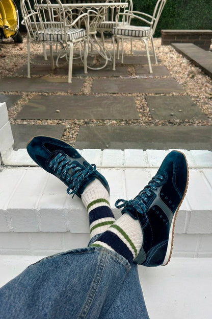 Stella Sneaker In Deepsea Velvet - Larroude