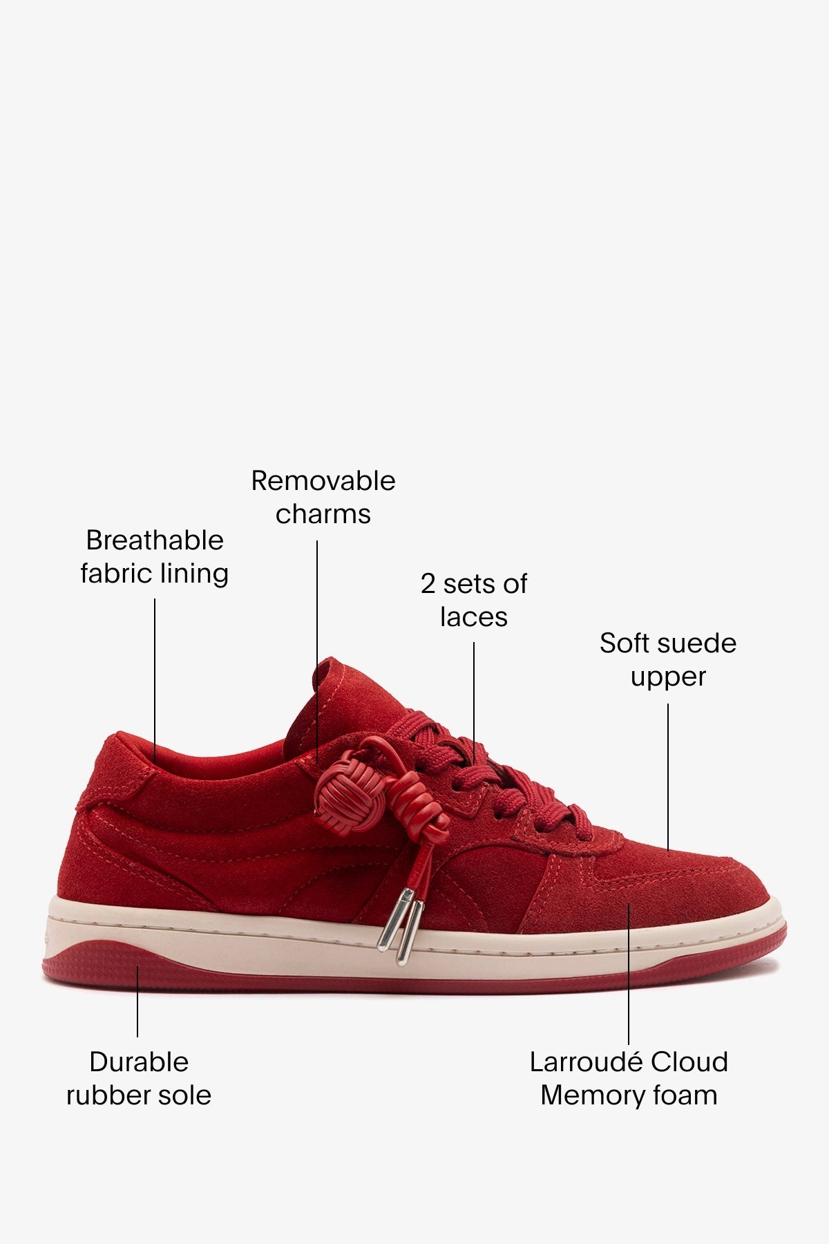 George Sneaker Carmine Suede - Larroude