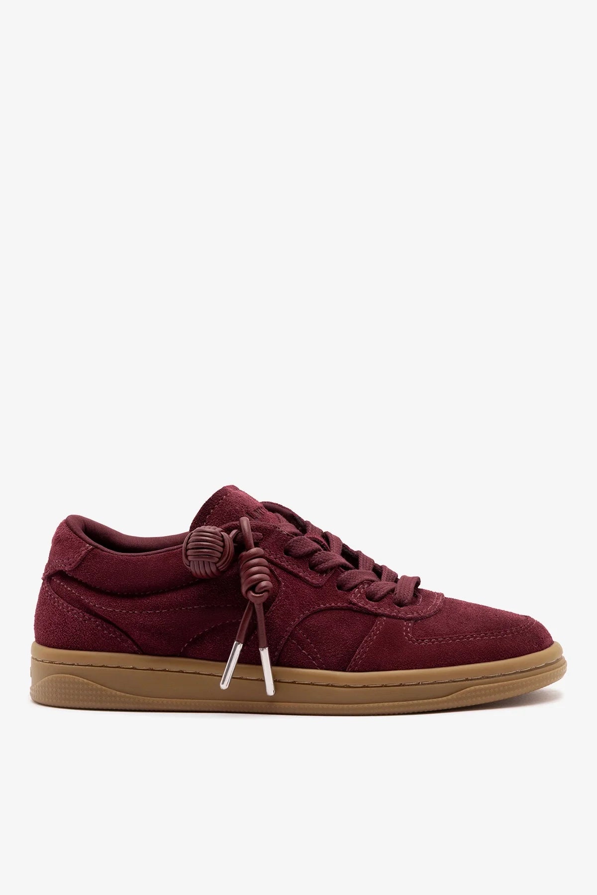 George Sneaker Burgundy Suede - Larroude
