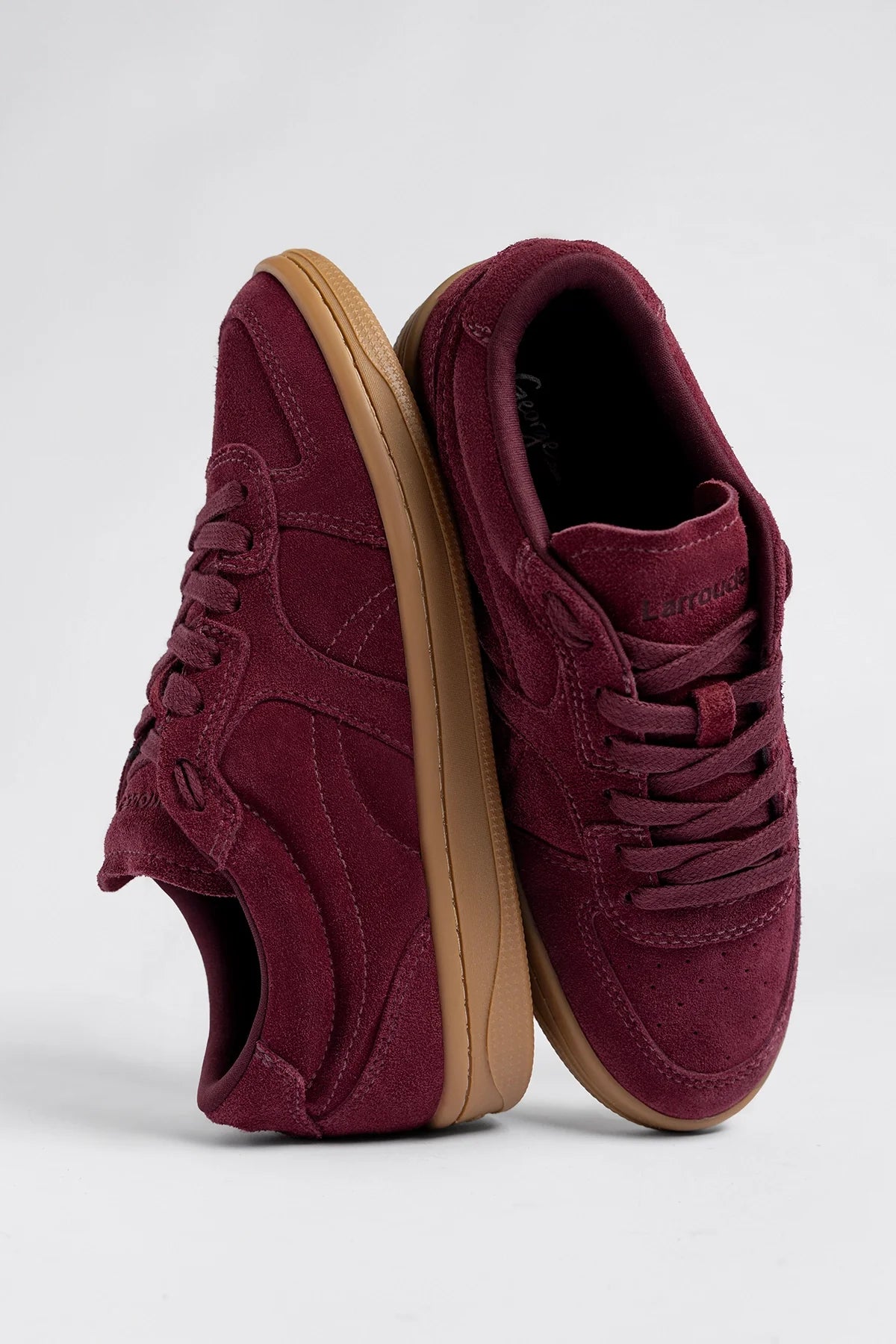 George Sneaker Burgundy Suede - Larroude