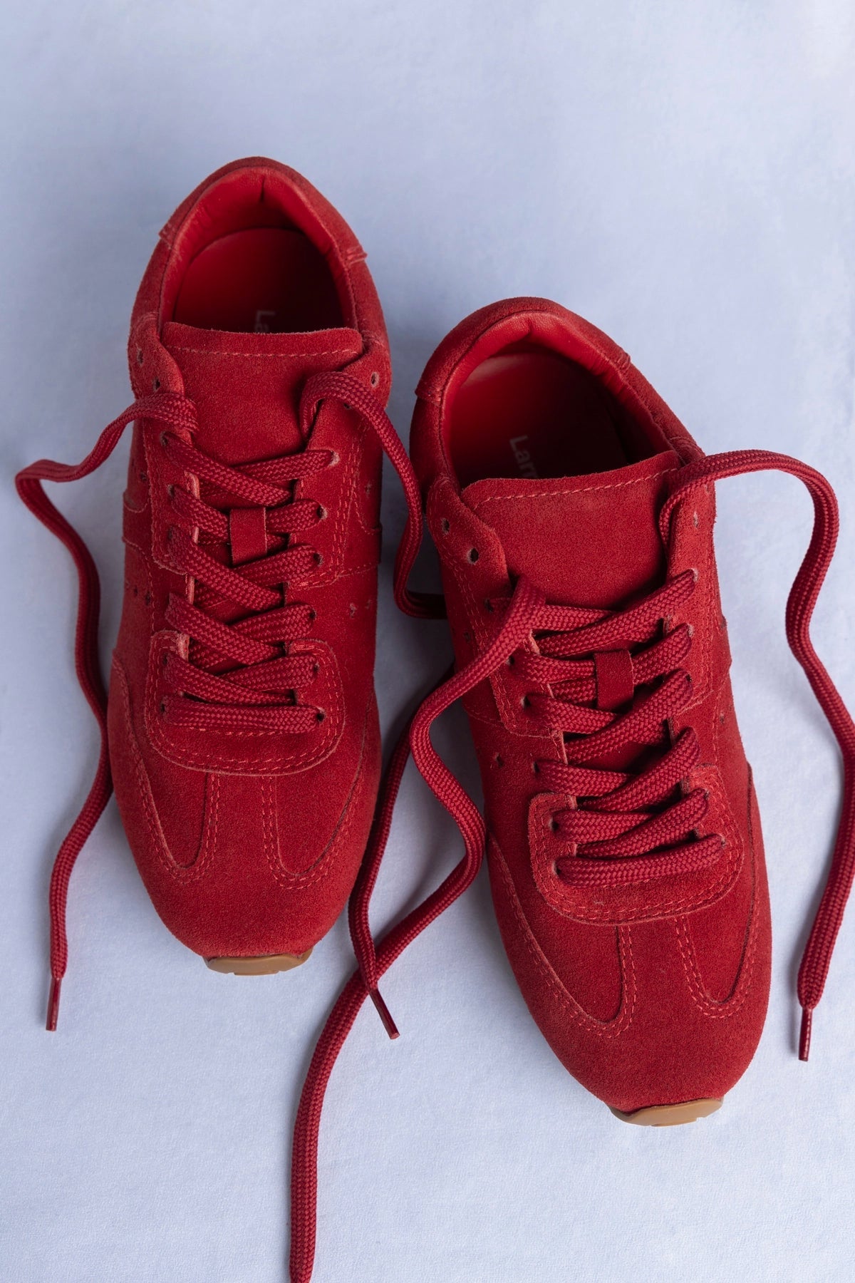 Stella Sneaker Carmine Suede - Larroude