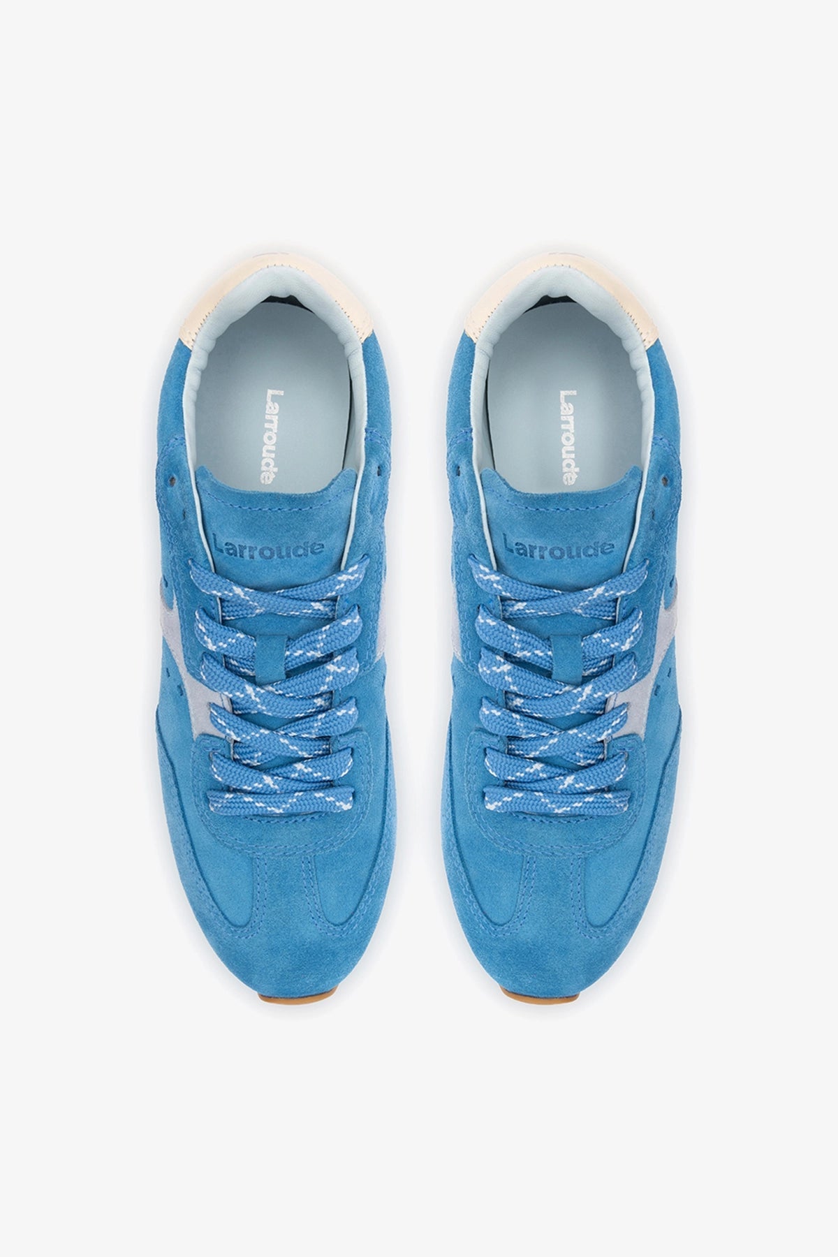 Stella Sneaker In Azure Suede - Larroude