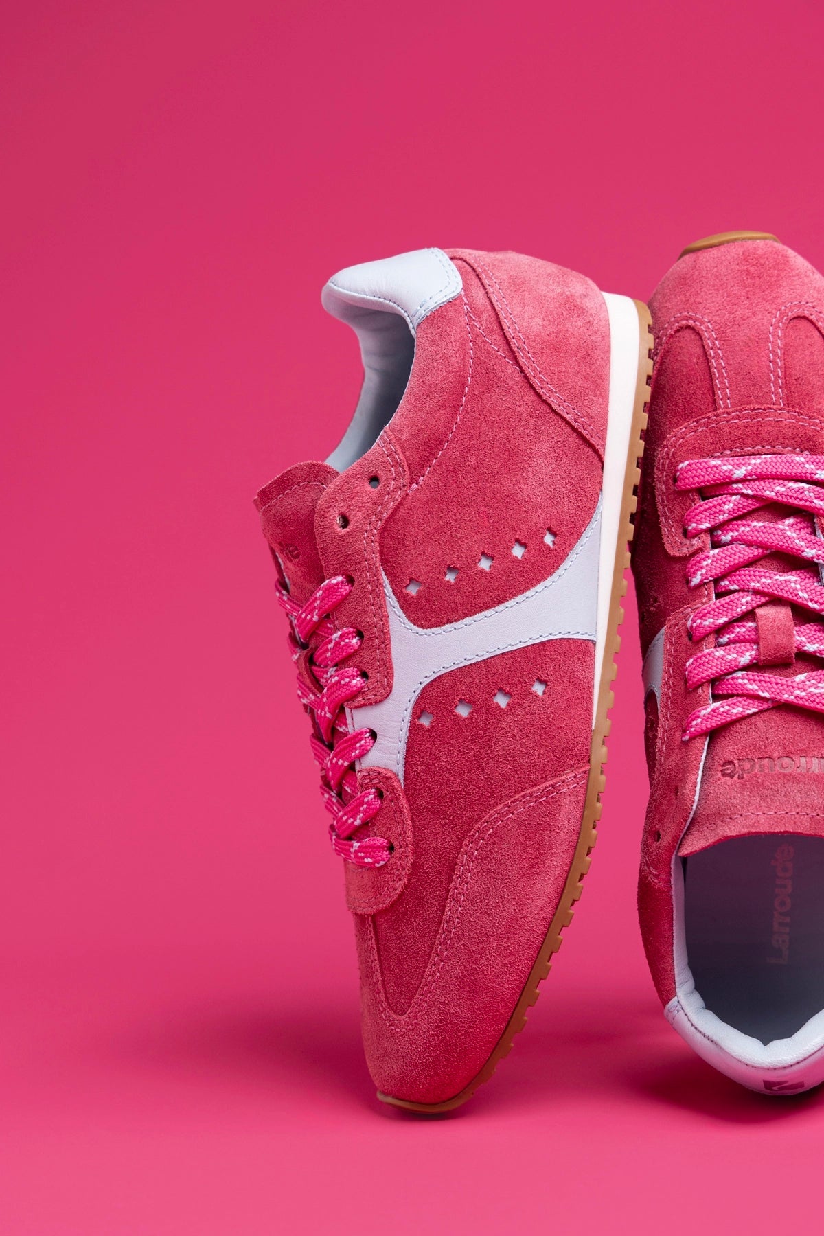 Stella Sneaker In Lampone Suede - Larroude